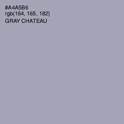 #A4A5B6 - Gray Chateau Color Image